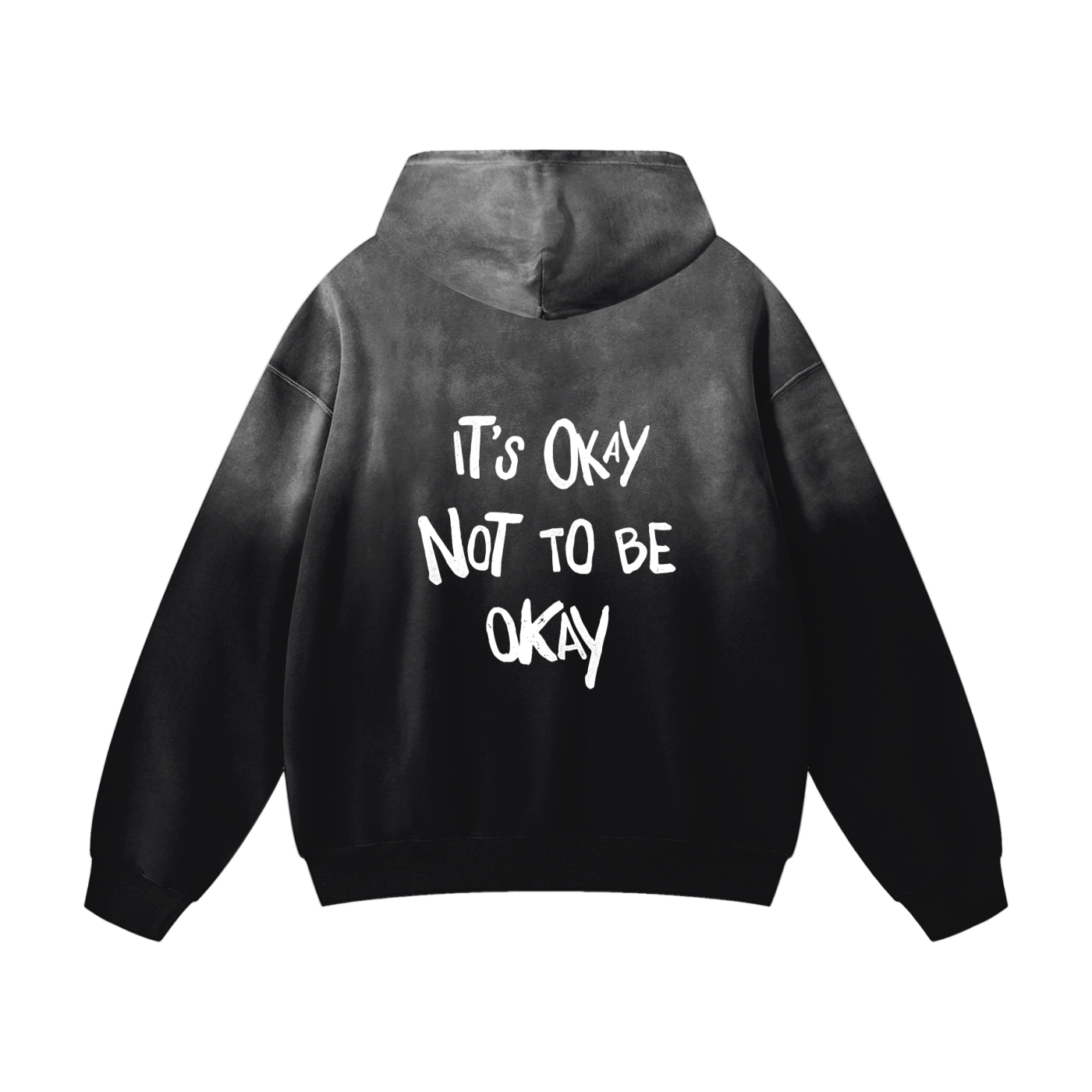 Thick streetwear hoodie,Mental health awareness hoodie,Oversized casual hoodie,Graphic message hoodie