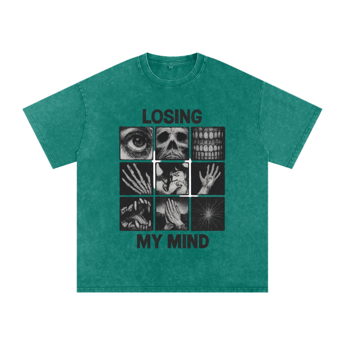 Losing My Mind Acid Wash Oversize T-Shirt