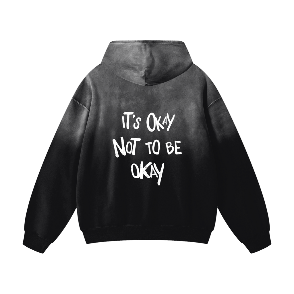Thick streetwear hoodie,Mental health awareness hoodie,Oversized casual hoodie,Graphic message hoodie